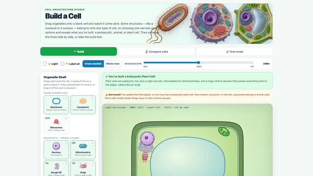 Build a Cell screenshot