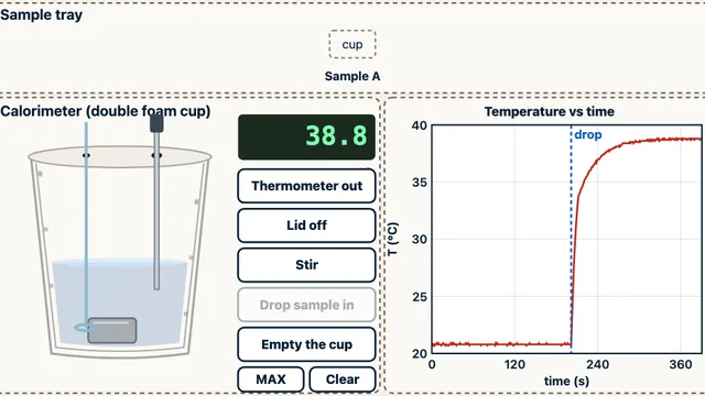 Calorimetry Lab screenshot