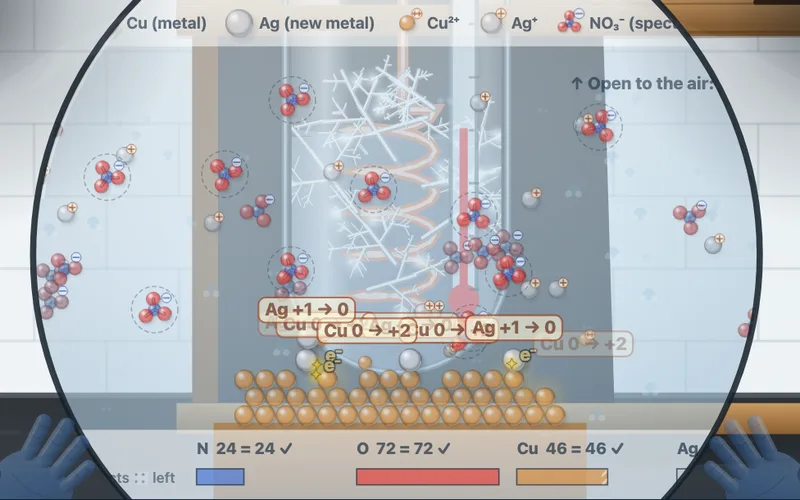 Chemical Reactions Lab screenshot